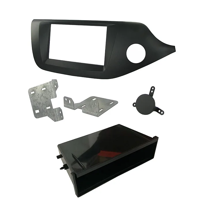 Connects2 Kia Ceed, Pro-Cee'd 2012-2018 Matt Black Single / Double Din Car Stereo Fascia Fitting Panel