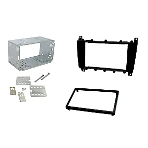 Connects2 CT23MB03 - Mercedes C-Class 2004-2007 Double Din Fascia Plates Black