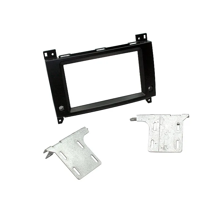 Connects2 CT23MB24 - Mercedes Viano, Vito Black Double Din Stereo Fascia Fitting Kit