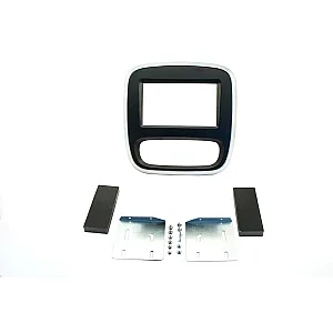 Connects2 CT23RT10 Renault Trafic 2014-2017 (Silver & Black) Double Din Fascia Fitting Panel Adaptor
