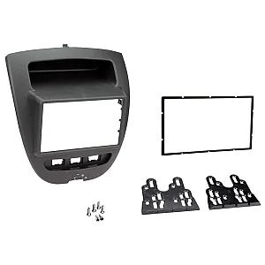 Connects2 CT23TY23 - Toyota Aygo (2005-2014) Black Double Din Stereo Fascia Panel