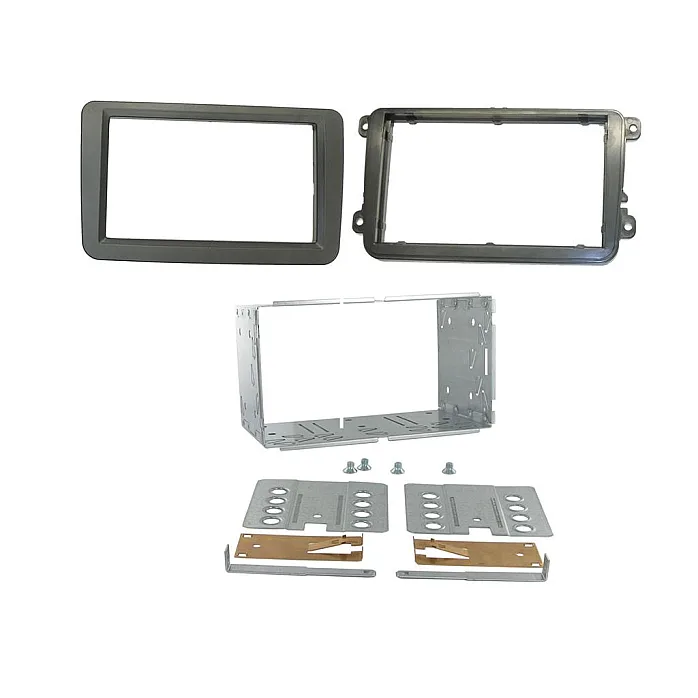 CTKVW16 VW Beetle, Caddy, Jetta, Sharan, T-6, Tiguan Double Din Car Stereo Fitting Kit Grey