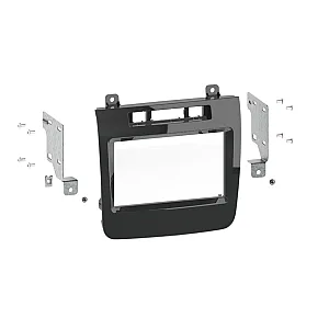 Connects2 CT23VW08 VW Touareg 2010-2015 Gloss Black Double Din Car Stereo Fascia Adaptor