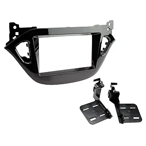 CT23VX57 Vauxhall Corsa 2014-2019 Double DIN Fascia Panel Adaptor Piano Black
