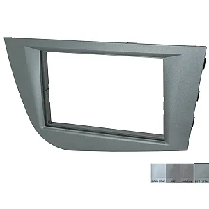 Connects2 CT24ST28 Seat Leon 2005-2012 Brilliant Silver Double Din Fascia Panel Adaptor