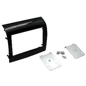 InCarTec 50-938 Fiat Ducato Gloss Black Double Din Fascia With Side Fix Brackets