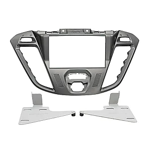 Connects2 CT23FD38 - Ford Transit Custom 2012-2021 Double Din Car Stereo Fascia Panel (Phoenix Silver)