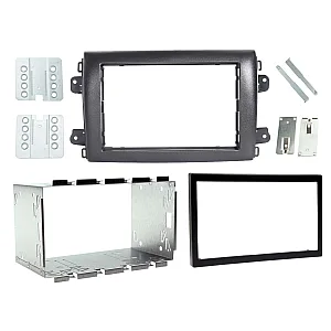 CT23FT45 Fiat Ducato 2021 Onwards Black Double Din Car Stereo Fascia Adaptor