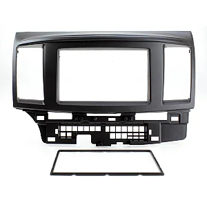 Connects2 CT23MT05.2 Mitsubishi Lancer 2008 - 2017 Black Double Din Fascia Plates Adaptor