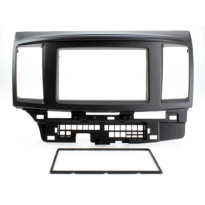 Connects2 CT23MT05.2 Mitsubishi Lancer 2008 - 2017 Black Double Din Fascia Plates Adaptor