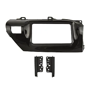 CT23TY97 Toyota Hilux 2015 - 2020 Double Din Car Stereo Gloss Black Fascia Adaptor