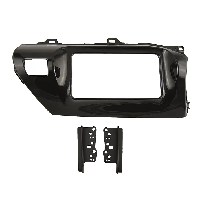 CT23TY97 Toyota Hilux 2015 - 2020 Double Din Car Stereo Gloss Black Fascia Adaptor