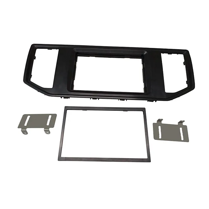 CT23VW24 VW Crafter, Grand California Matt Black Double Din Fascia Adaptor