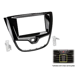 CT23VX54 Vauxhall Viva, Opel Karl 2015-2017 Double Din Car Stereo Fascia Panel Adaptor - Piano Black