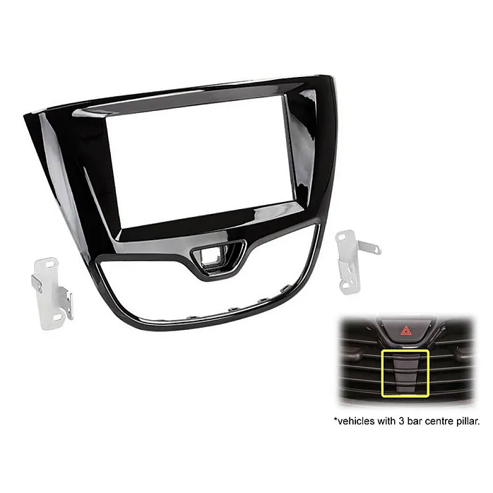 CT23VX54 Vauxhall Viva, Opel Karl 2015-2017 Double Din Car Stereo Fascia Panel Adaptor - Piano Black