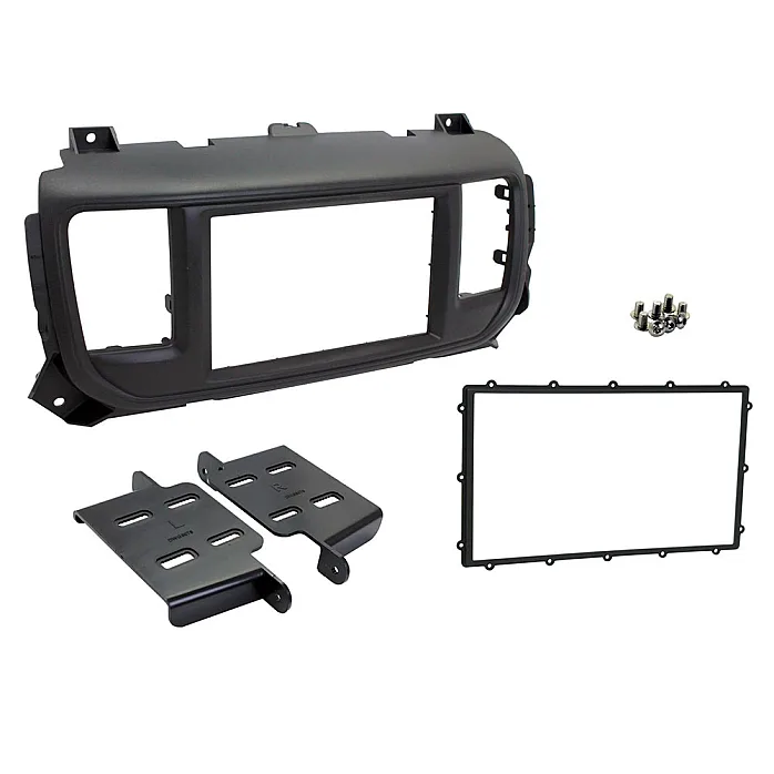 CT23VX61 Vauxhall / Opel Vivaro, Zafira Matt Black Double Din Car Stereo Fascia Adaptor