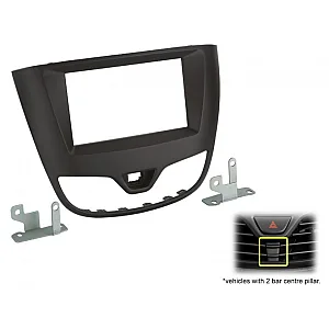 CT23VX63 Vauxhall/Opel Viva, Karl Double Din Fascia Adaptor (Matt Black)