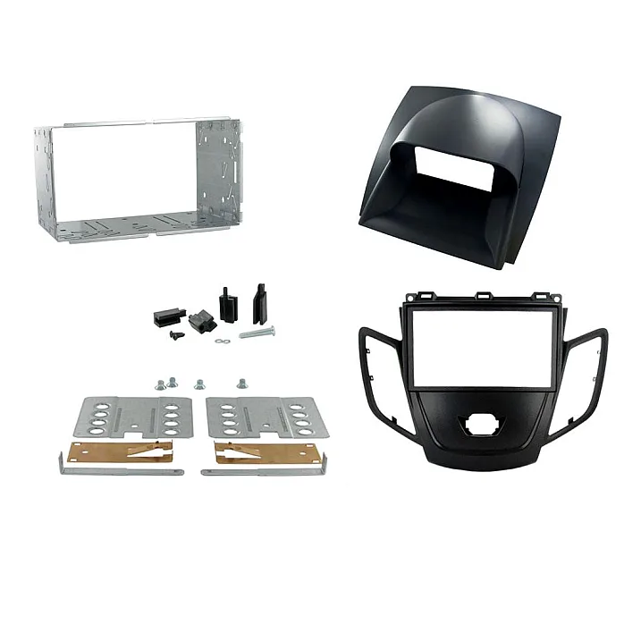 Connects2 CT23FD25 - Ford Fiesta 2008-2017 Grey/Black Double Din Fitting Kit