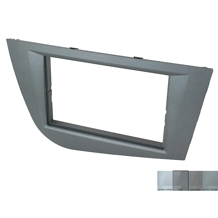 Seat Leon 2005-2012 Grey Double Din Car Stereo Fascia Fitting & Wiring Kit