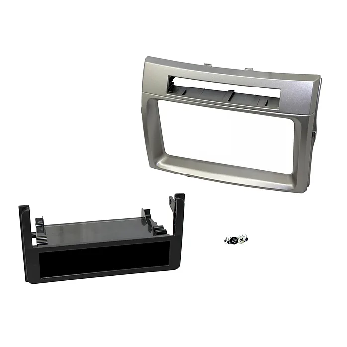 Toyota Corolla Verso 2004 - 2007 Single Din Stereo Silver Fascia Steering Control Fitting kit