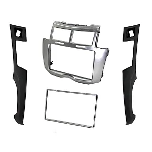 Connects2 CT24TY22 - Toyota Yaris Silver 2007-2011 Double Din CD Stereo Fascia Panel