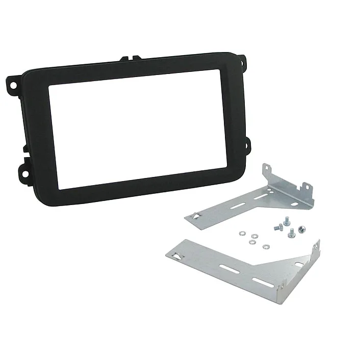 CTKVW19 VW EOS, Fusca, Golf, Jetta Black Double Din Car Stereo Fascia Fitting Kit