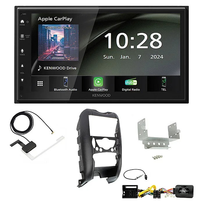 BMW Mini 2006-2013 Kenwood 6.8" Wireless CarPlay / Android Auto, DAB+ Bluetooth Stereo Upgrade Pack
