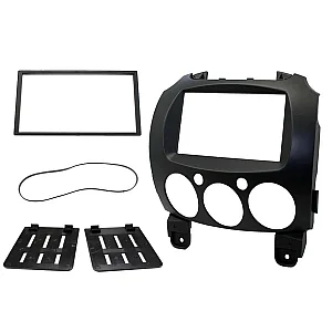 Connects2 CT24MZ13 Mazda 2 Car CD Stereo Double Din Black Fascia Surround Panel