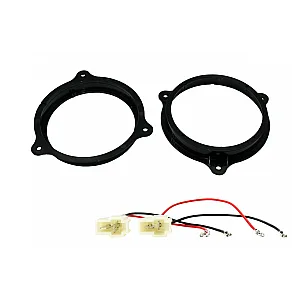 Nissan 165mm Front/Rear Door Speaker Adaptor With Speaker Adaptor Plugs