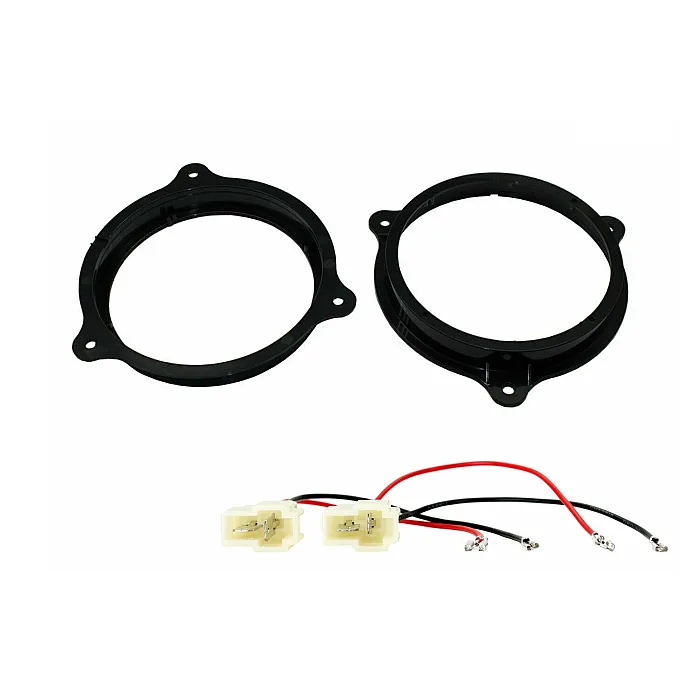 Nissan 165mm Front/Rear Door Speaker Adaptor With Speaker Adapter Plugs