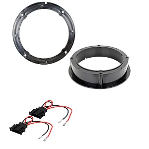 Seat Leon, Toledo 16.5cm 165mm Front/Rear Doors Speaker Adaptor With Speaker Adaptor Plugs