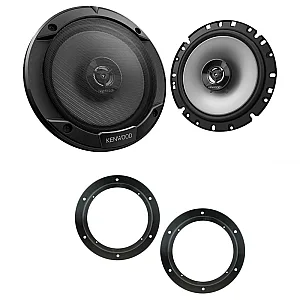 VW Caddy, Transporter Kenwood 17cm 165mm Front Door Car Speaker Upgrade Kit