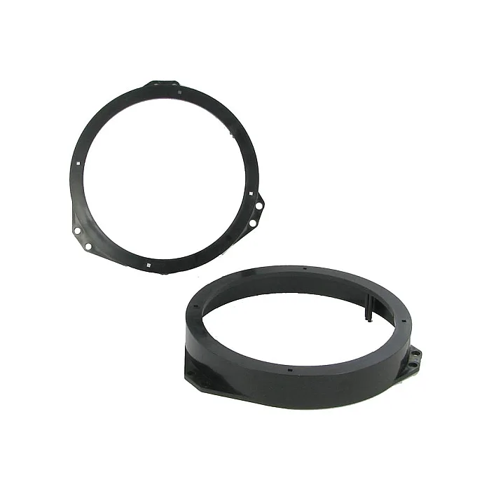 Vauxhall 165mm Front Door Speaker Adaptor With Speaker Adaptor Plugs