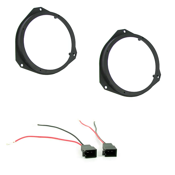 CT25VX06 Vauxhall Astra, Corsa 165mm Front Door Speaker Adaptor With Speaker Adaptor Plugs