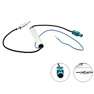 CT27AA14 Audi A3, A4, A5, A6, A8, Q7, R8, TT Fakra to DIN Aerial Antenna Adaptor