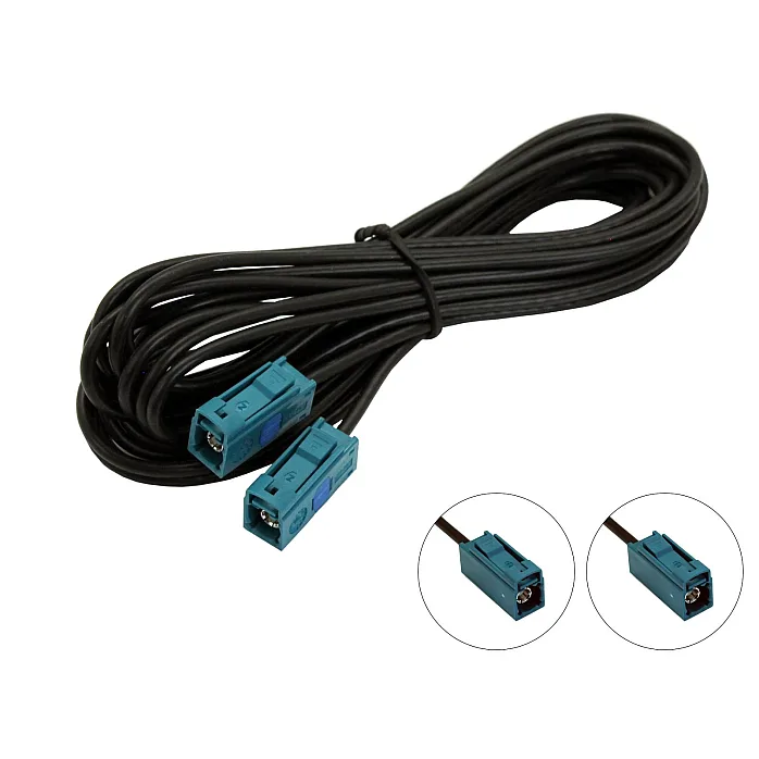 CT27AA154 Fakra Aerial Extension 5M Female to Female in Car Stereo Antenna Lead