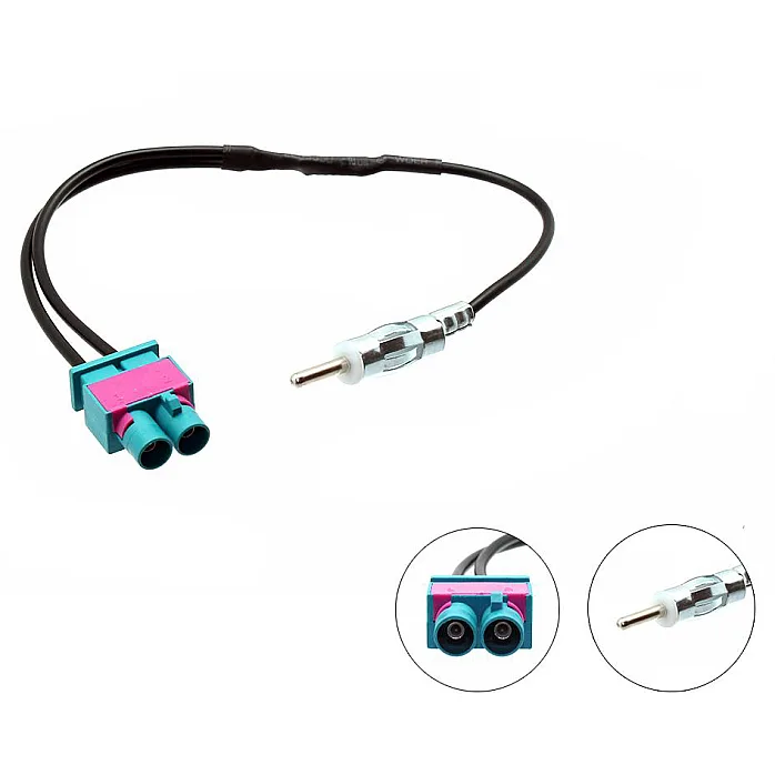 Connects2 CT27AA51 Skoda Twin Fakra to Din Antenna Aerial Adapter