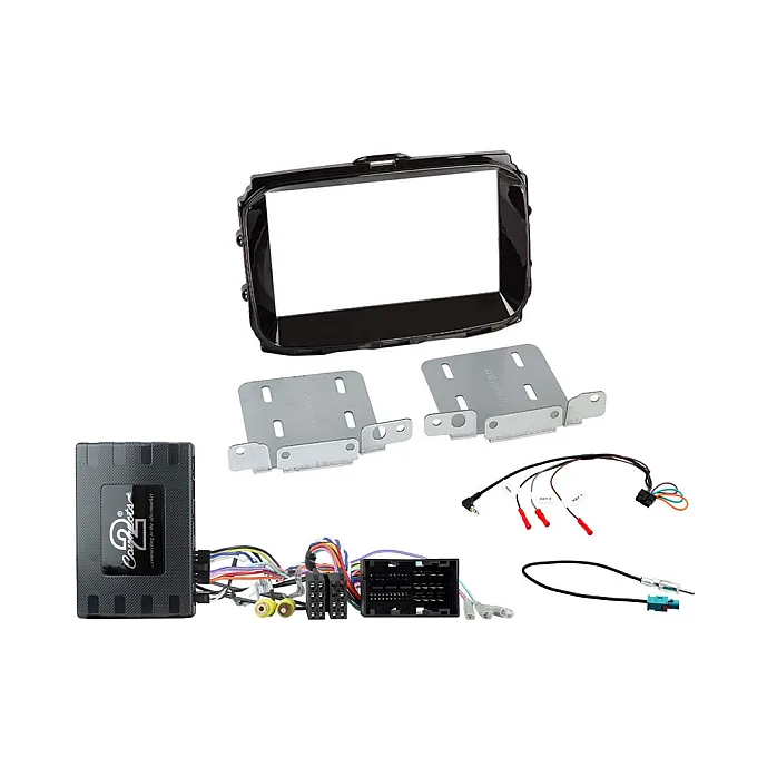 CTKAR10 Alfa Romeo Giulietta (2014-2021) Gloss Black Double Din Car Stereo Fascia Fitting Kit 