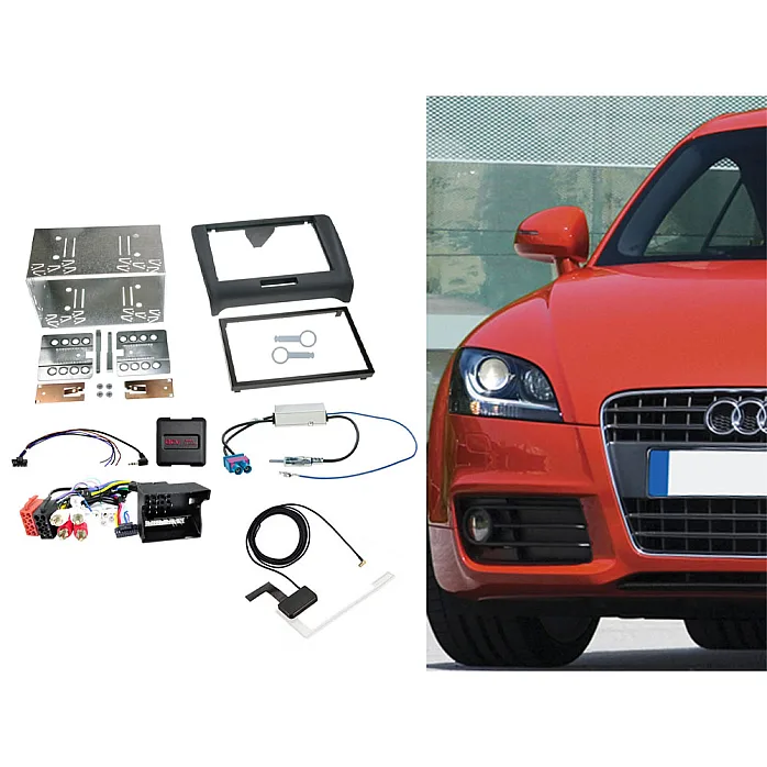  CTKAU03 Audi TT 2006 - 2014 Double DIN Car Stereo Steering Fitting Kit With DAB Aerial