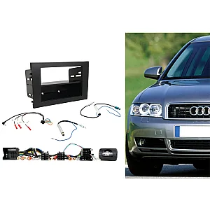 Connects2 CTKAU09 Audi A4 (2001-2008) Single / Double DIN Car Stereo Fascia Fitting Kit
