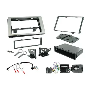 Connects2 CTKFD22 Ford Single / Double Din Car Stereo Silver Fascia / Steering Fitting Kit For Ford
