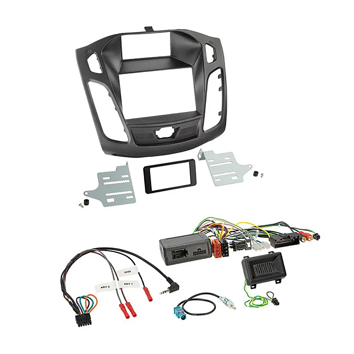CTKFD64 Ford Focus 2015-2018 Double Din Car CD Stereo Fascia Fitting Kit