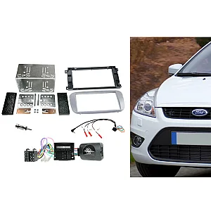 Connects2 CTKFD67 Ford Focus, Mondeo Silver Double Din Car Stereo Fascia Fitting Kit