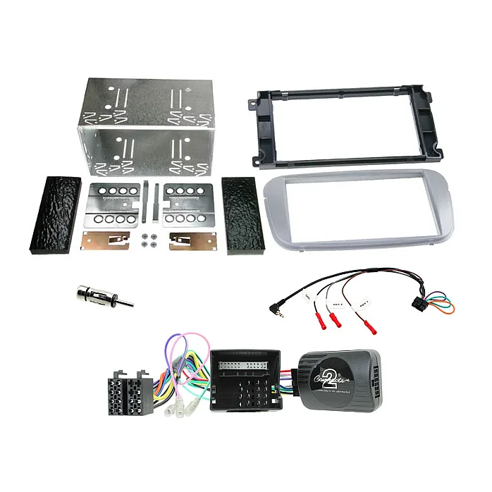 Connects2 CTKFD67 Ford Focus, Mondeo Silver Double Din Car Stereo Fascia Fitting Kit