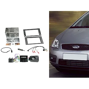 CTKFD77 Ford C-Max, Fiesta, Focus, Fusion, Galaxy, Kuga, S-Max, Transit Double Din Car Stereo Fascia Fitting Kit