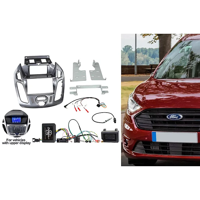 CTKFD78 Ford Transit Connect Nebula Anthracite Gloss Double Din Car CD Stereo Fascia Fitting Kit