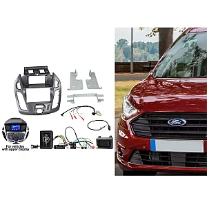 CTKFD79 Ford Transit Connect Pegasus Blue Grey Double Din Car Stereo Fascia Fitting Kit