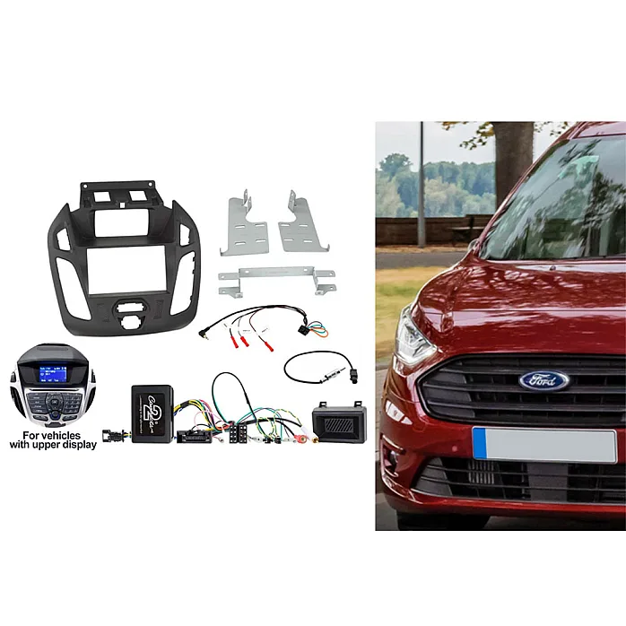 CTKFD85 Ford Transit Connect Matt Black Double Din Car CD Stereo Fascia Fitting Kit