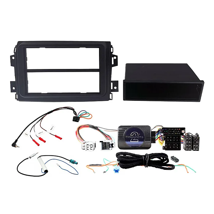 Connects2 CTKFT35 Fiat Ducato 8 Series (2021-2025) Single/Double Din Black Fascia Fitting Kit