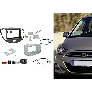 Connects2 CTKHY01 - Hyundai i10 (2008-2013) Double Din Stereo Fascia Fitting Kit